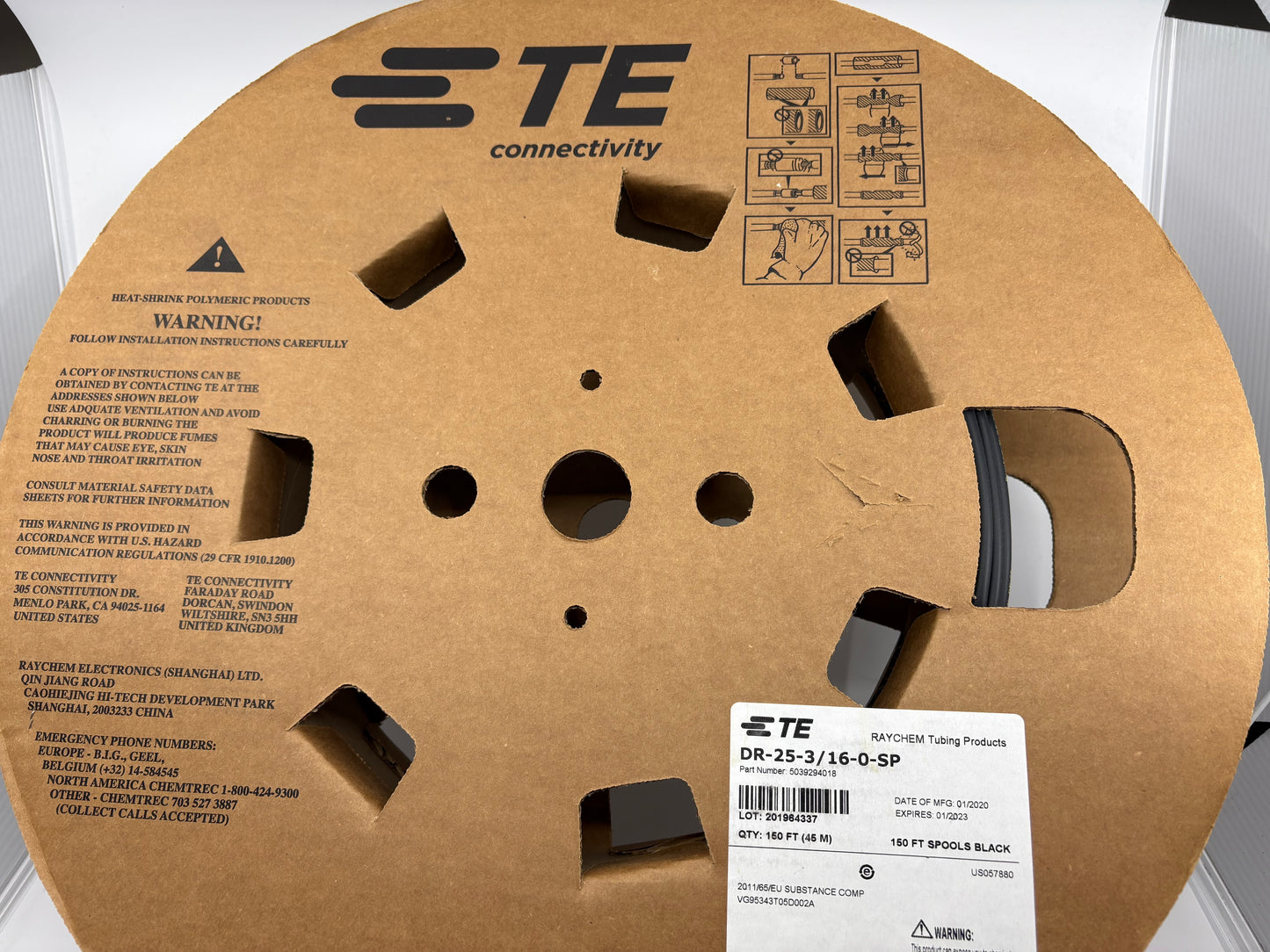 Raychem DR-25-3/16-0-SP