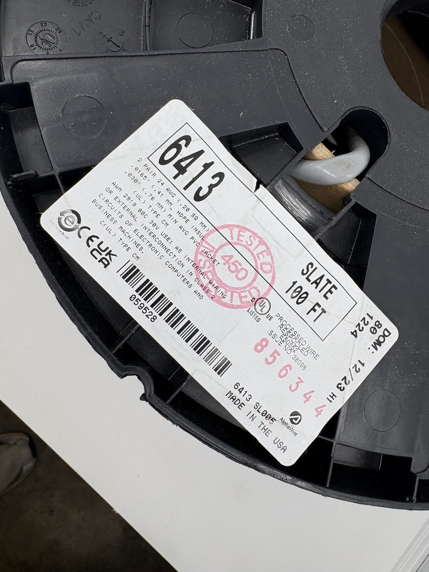 Alpha Wire 6413 – 24 AWG 4-Conductor Shielded Cable (SL005/Per Foot)